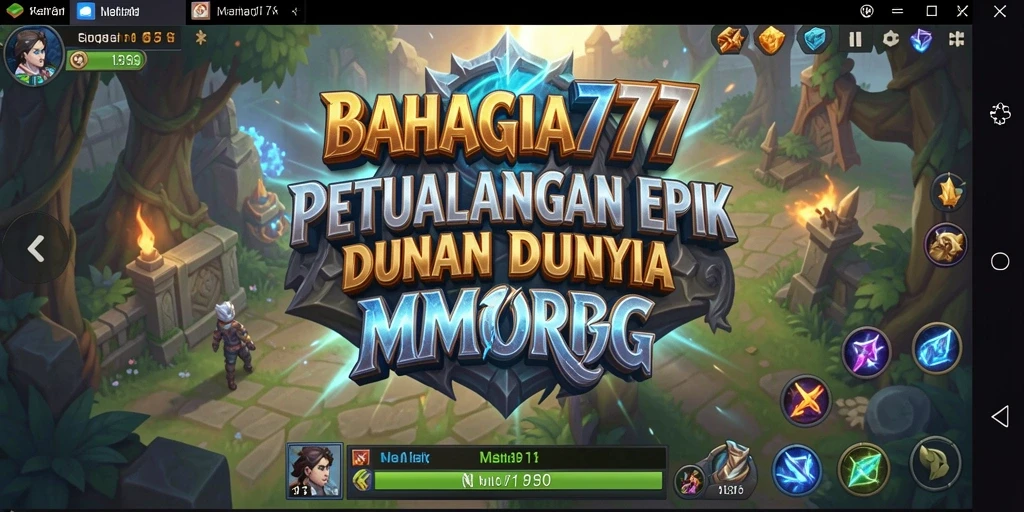 Gameplay epik dalam BAHAGIA777 yang memperlihatkan pertempuran seru.