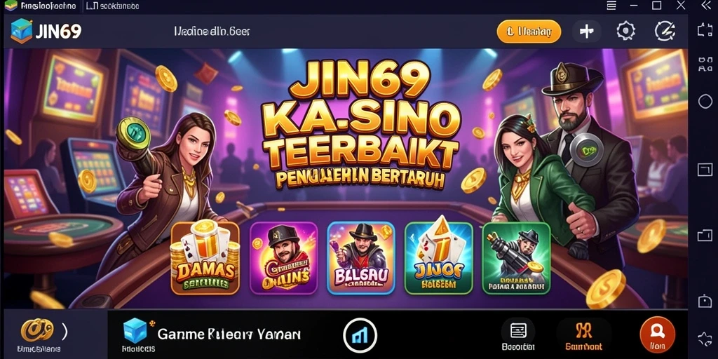 Tampilan gameplay JIN69 yang menarik dan mendebarkan dalam suasana Kasino.