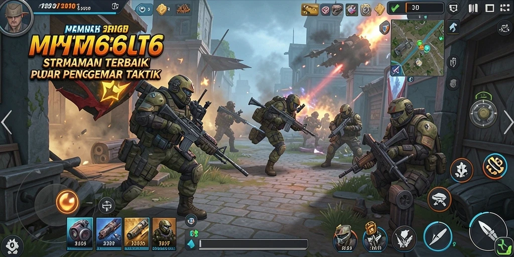 Tampilan gameplay strategis yang menggugah semangat petualangan.