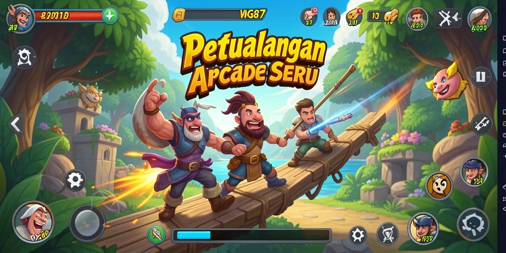 Tangkapan layar dari gameplay seru WG87 dalam kategori Arcade.